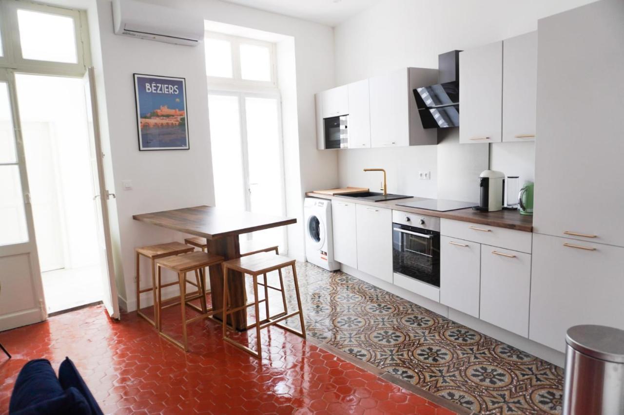 Bright And Modern 3-Bedroom Apartment, 90M2 With Air Condition, In Béziers Eksteriør billede