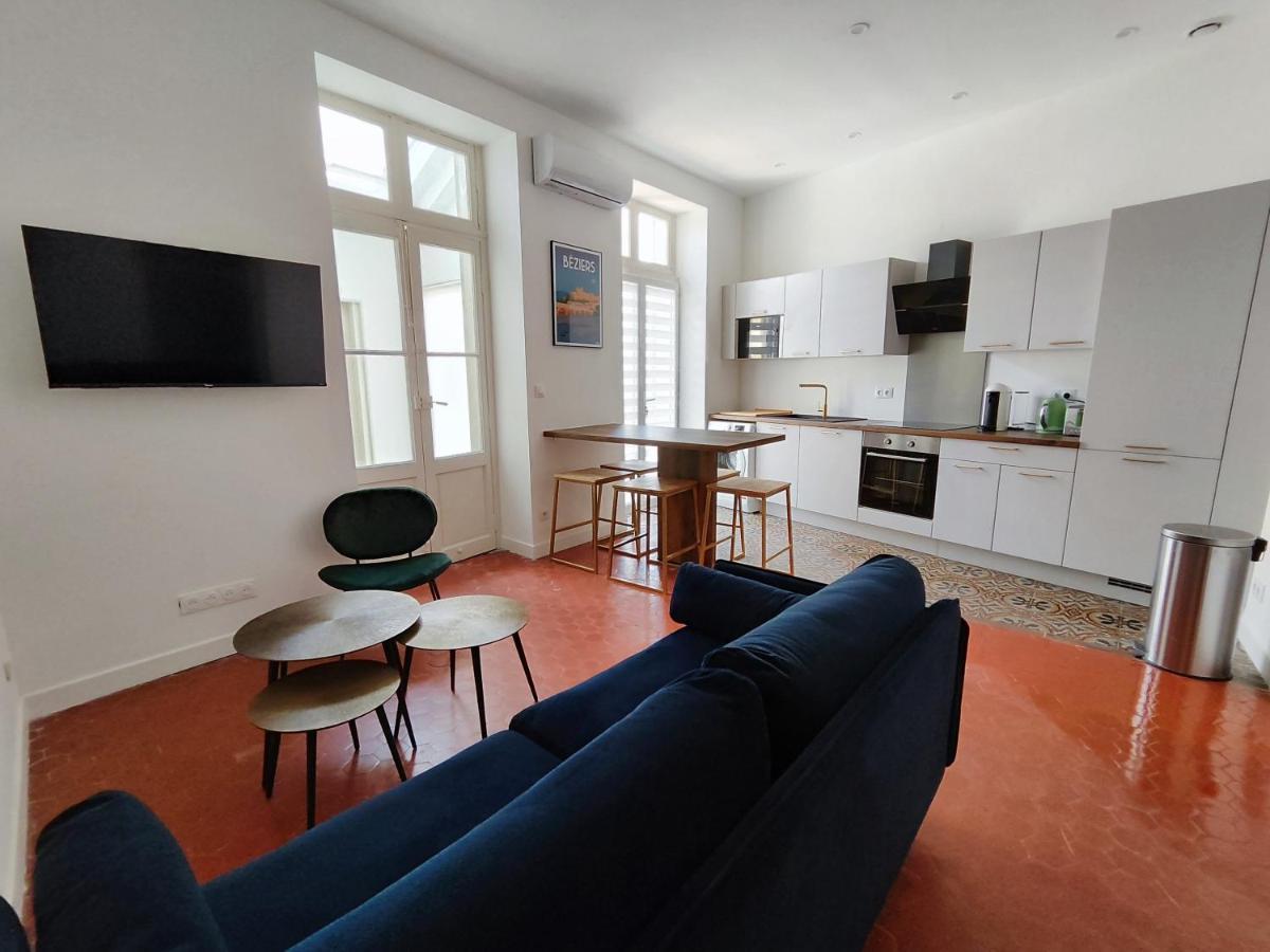 Bright And Modern 3-Bedroom Apartment, 90M2 With Air Condition, In Béziers Eksteriør billede
