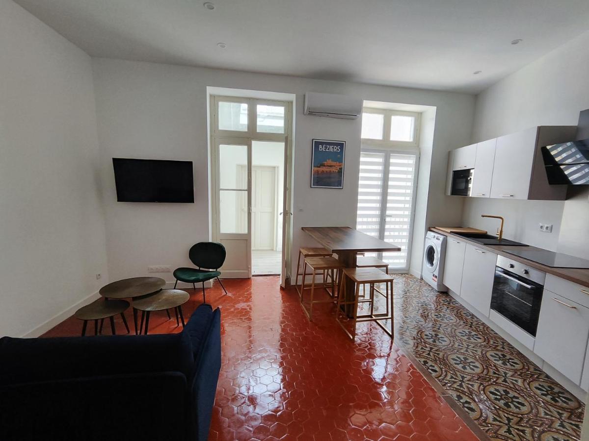 Bright And Modern 3-Bedroom Apartment, 90M2 With Air Condition, In Béziers Eksteriør billede